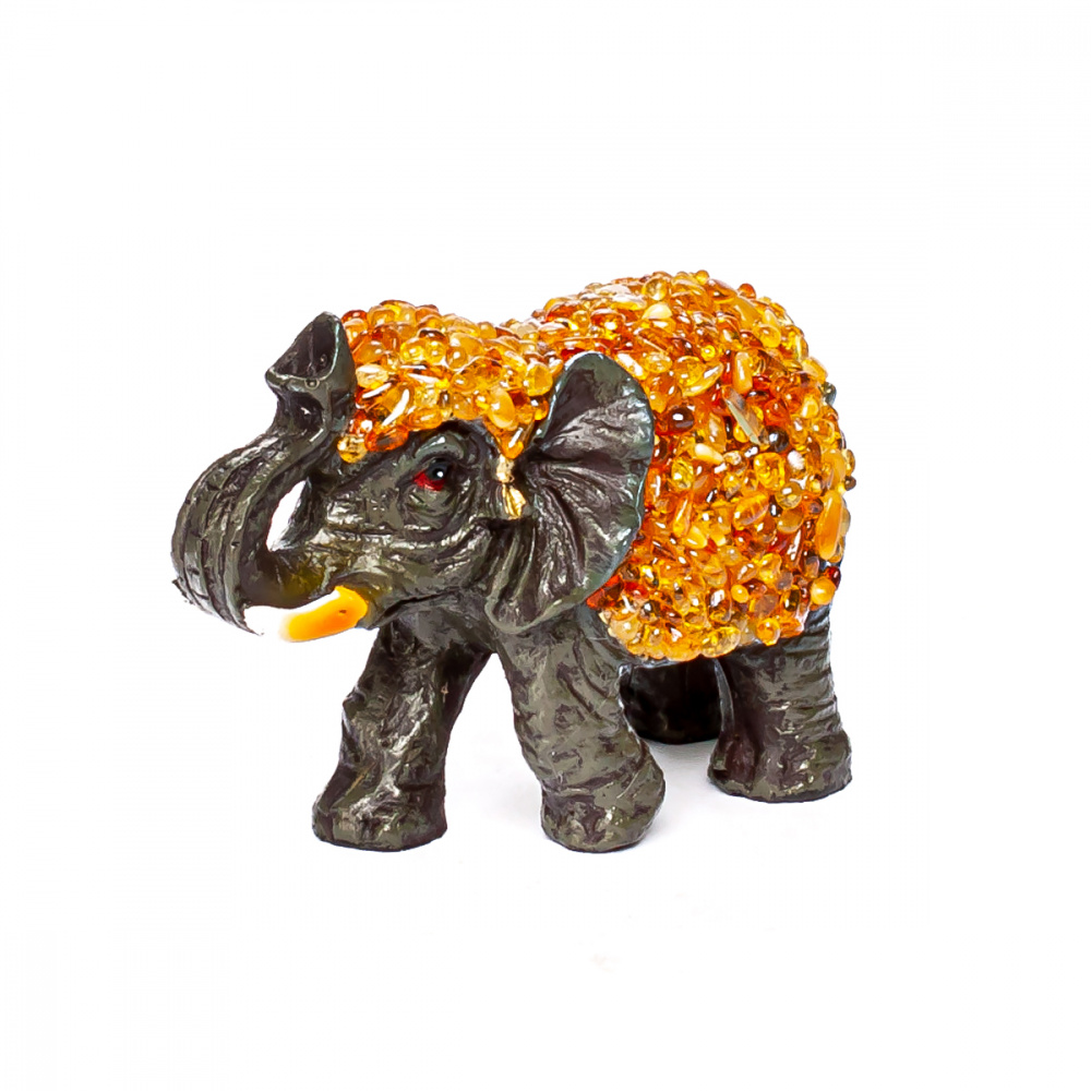Слон Керамика Янтарь