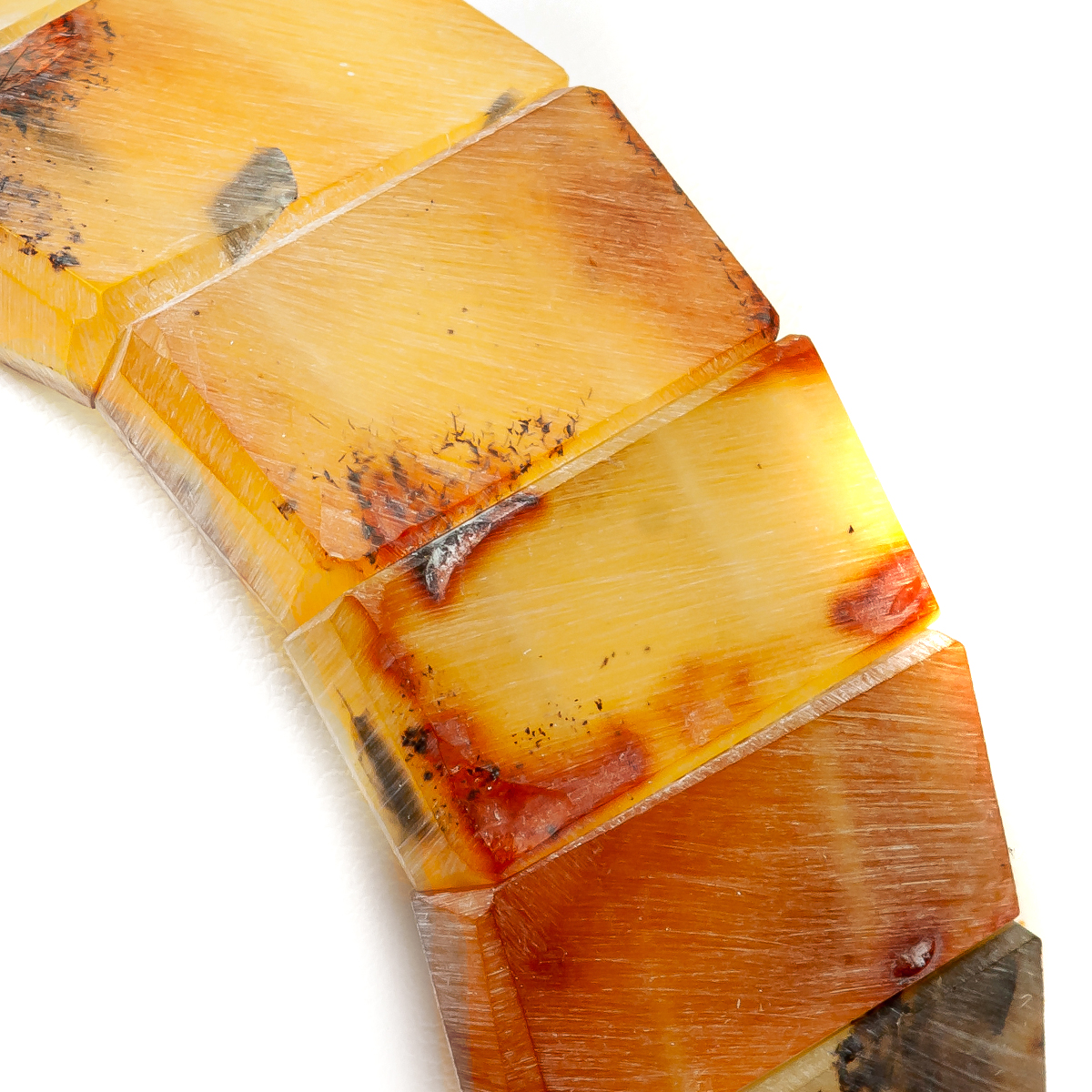 Браслет Муж. янтарь